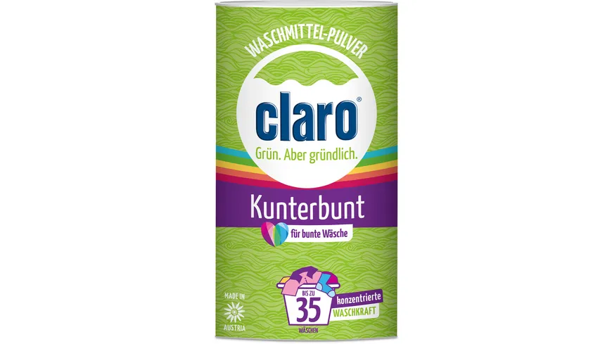 claro Waschmittel Pulver Kunterbunt 1 kg
