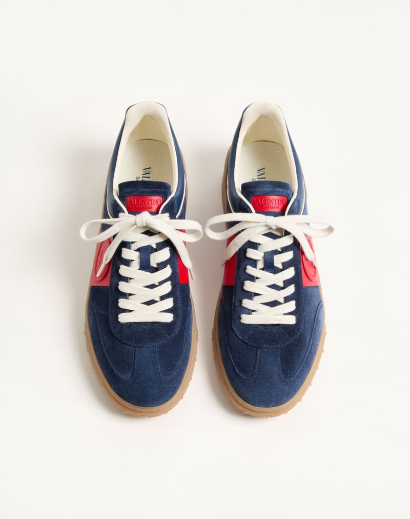 Baskets basses Upvillage en cuir fendu et cuir de veau nappa