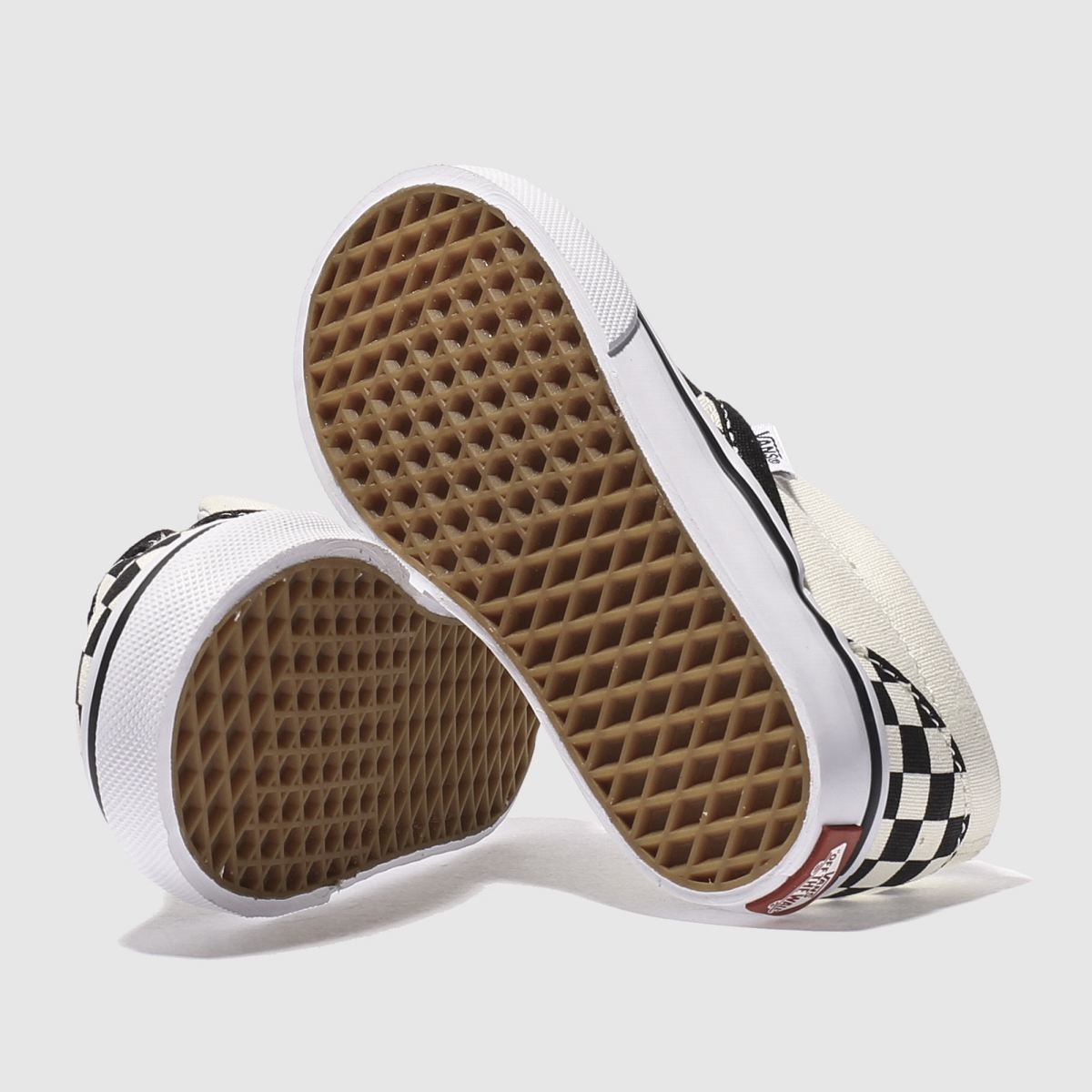 Vans fekete és krémszínű klasszikus bebújós kisgyermek tornacipő