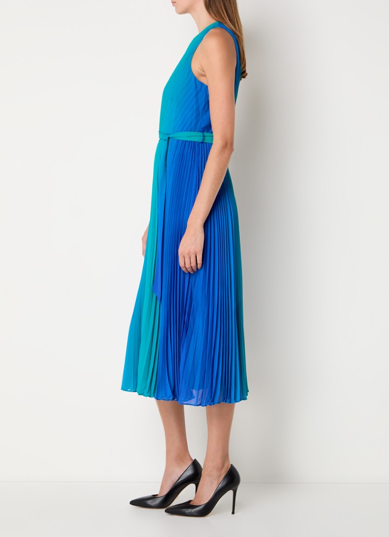 Vestido midi plisado con estampado tie-dye degradado Simara de Phase Eight