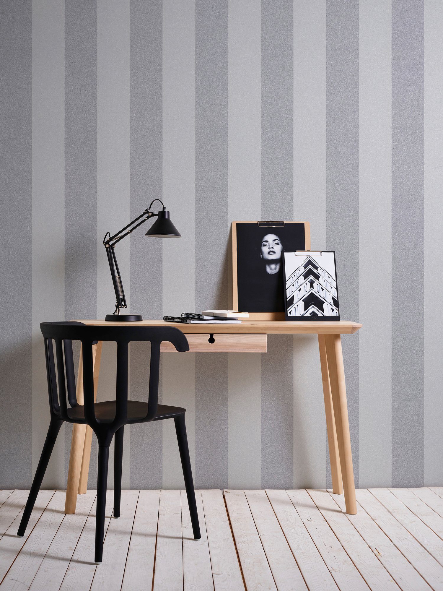 A.S. Création Vliestapete New Elegance, aufgeschäumt, Streifen, Tapete Streifen