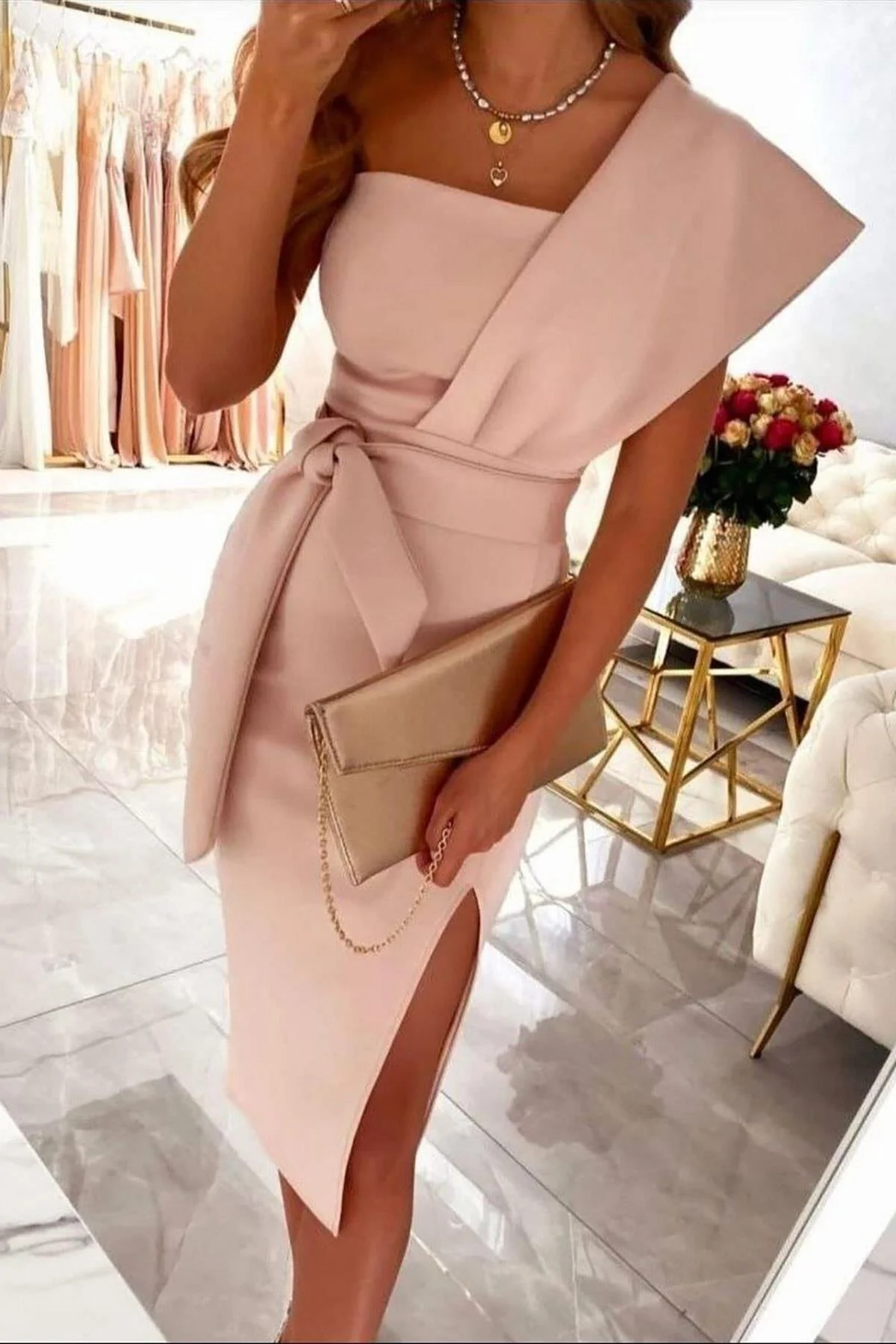 Deafox  Kleid - Rosa - A-Linie