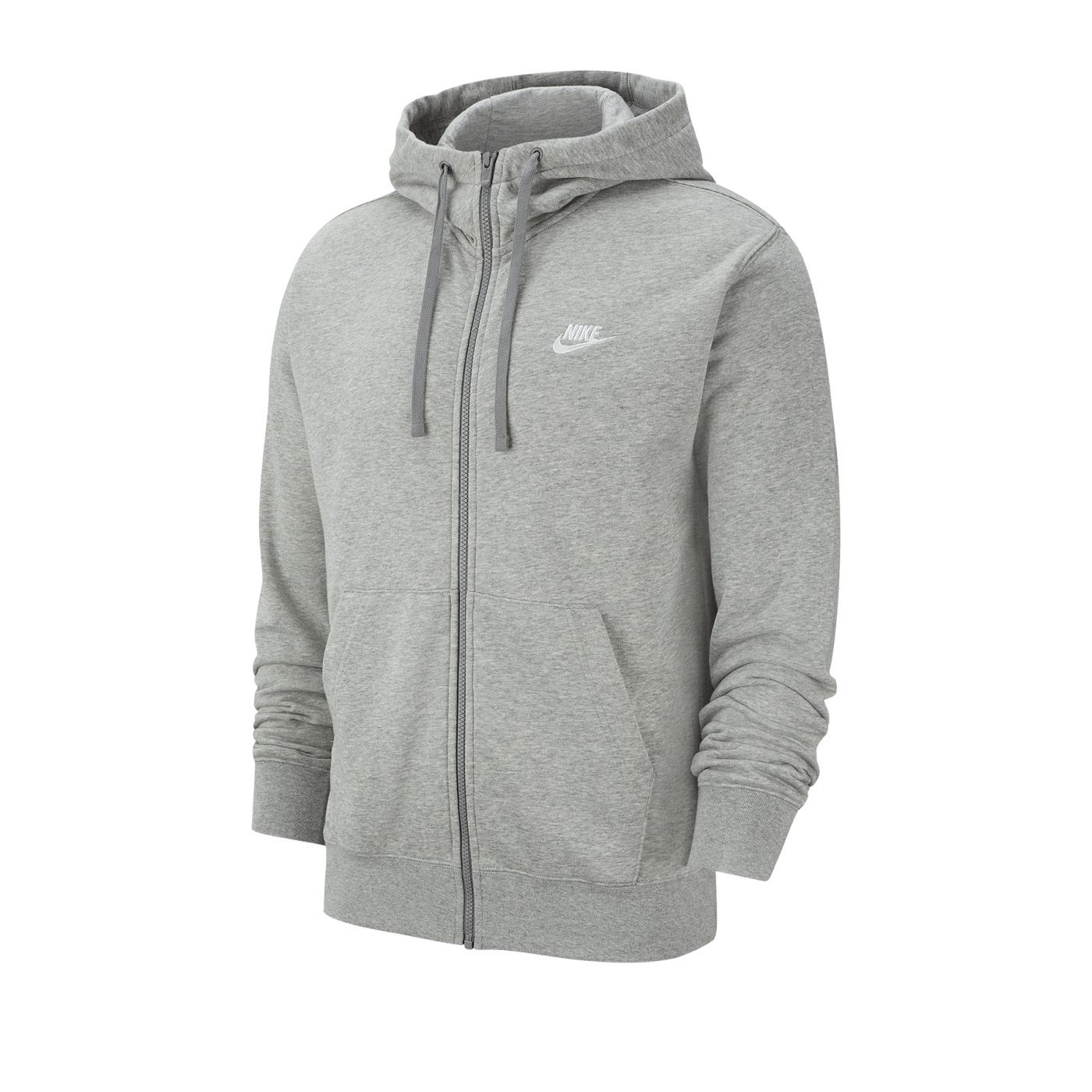 Nike Club Kapuzenjacke Grau Weiss F063