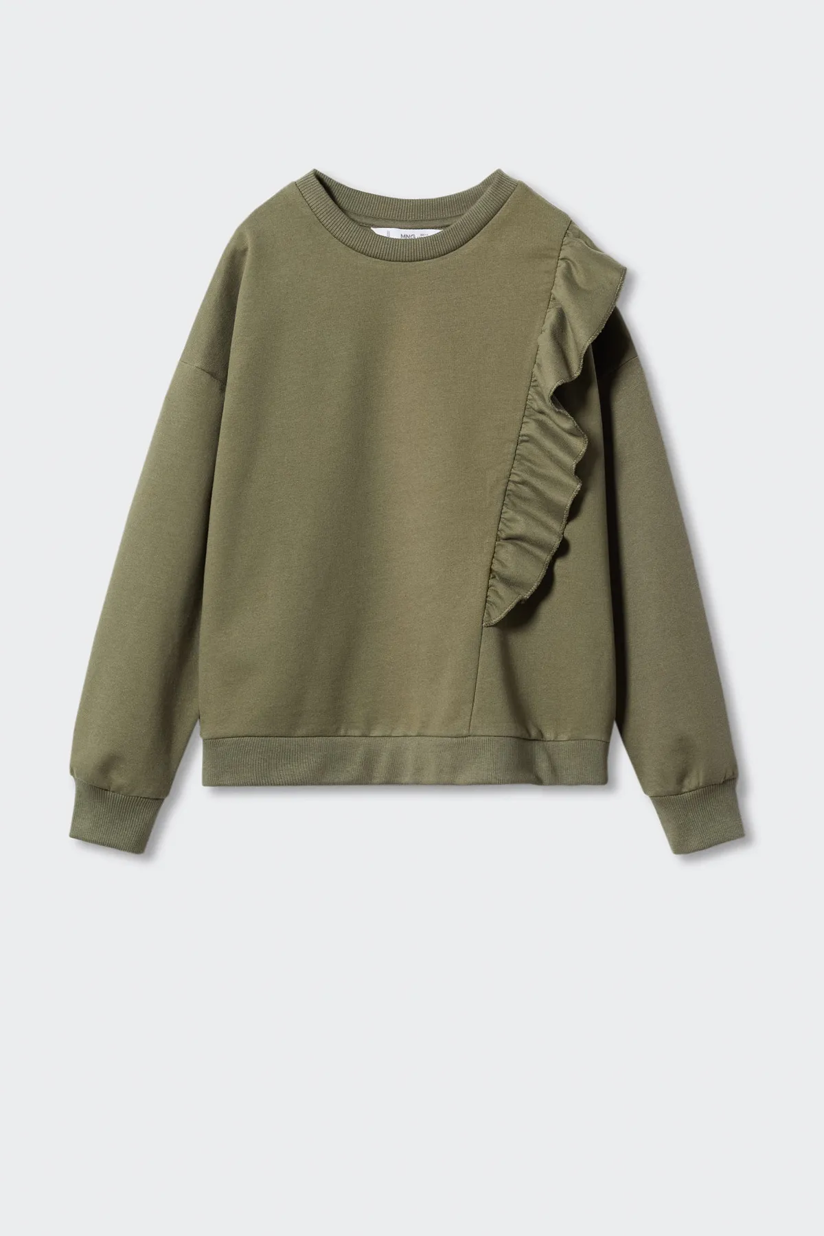 MANGO Kids  Dunkelkhakifarbenes Sweatshirt für Mädchen