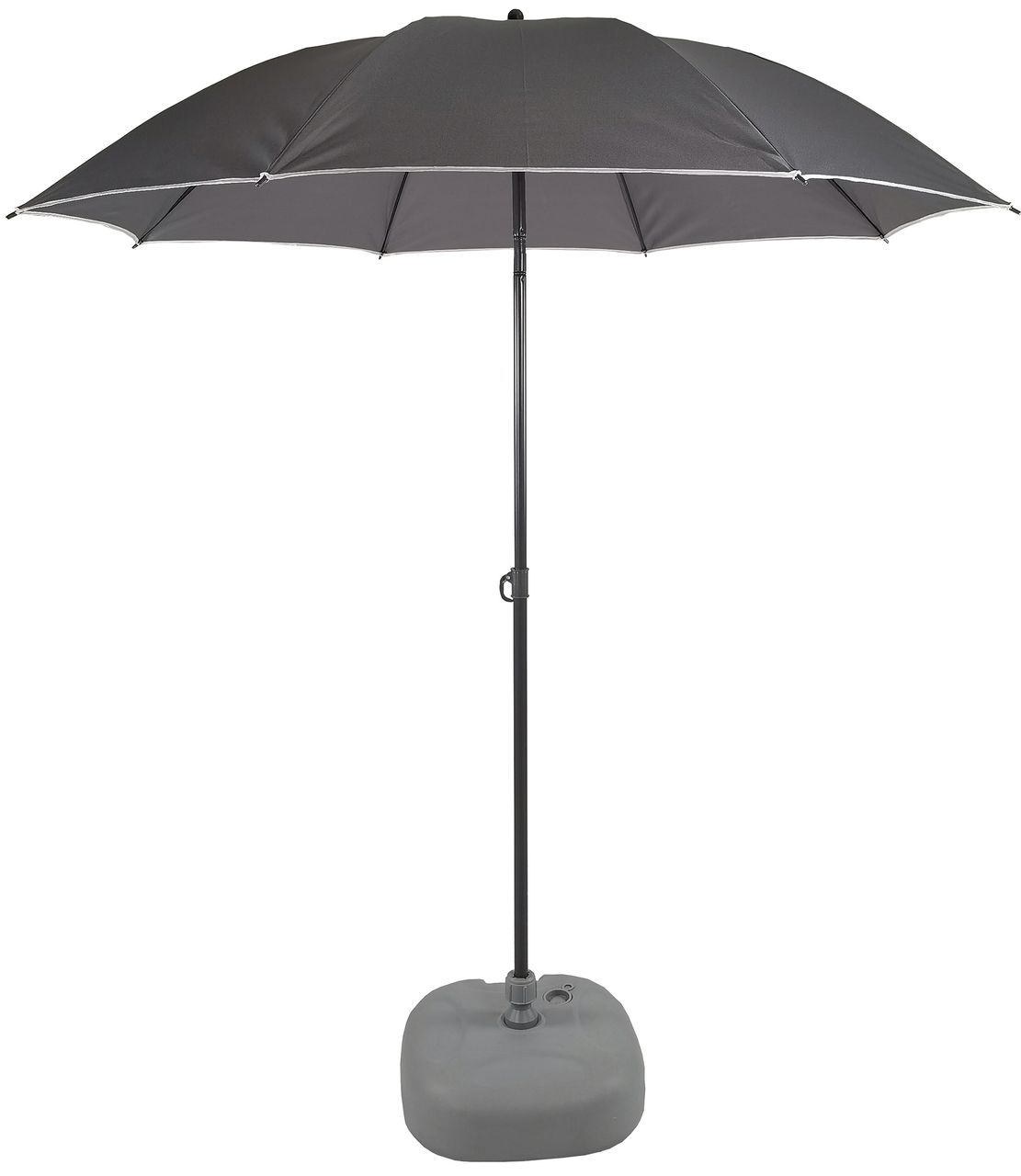 VCM Strand-Sonnenschirm Ø 1,8m Anthrazit