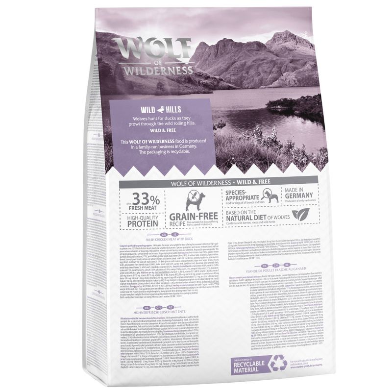 Probierpaket Wolf of Wilderness Junior 2 x 1 kg