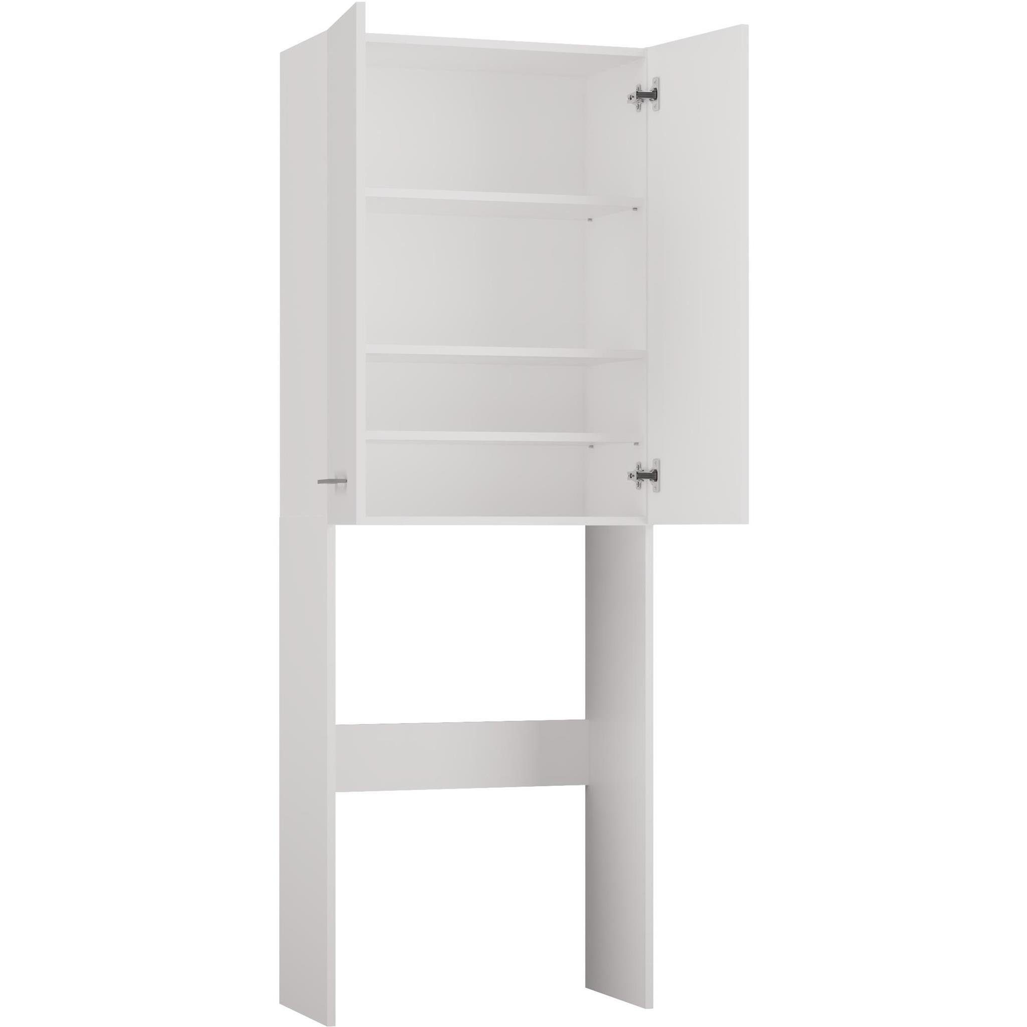 Beautysofa Waschmaschinenumbauschrank Ivy DD (Weiß / Artisan / Sonoma, 64 cm breit Badezimmerschrank) Waschmachinenschrank, mit 4 Fächer
