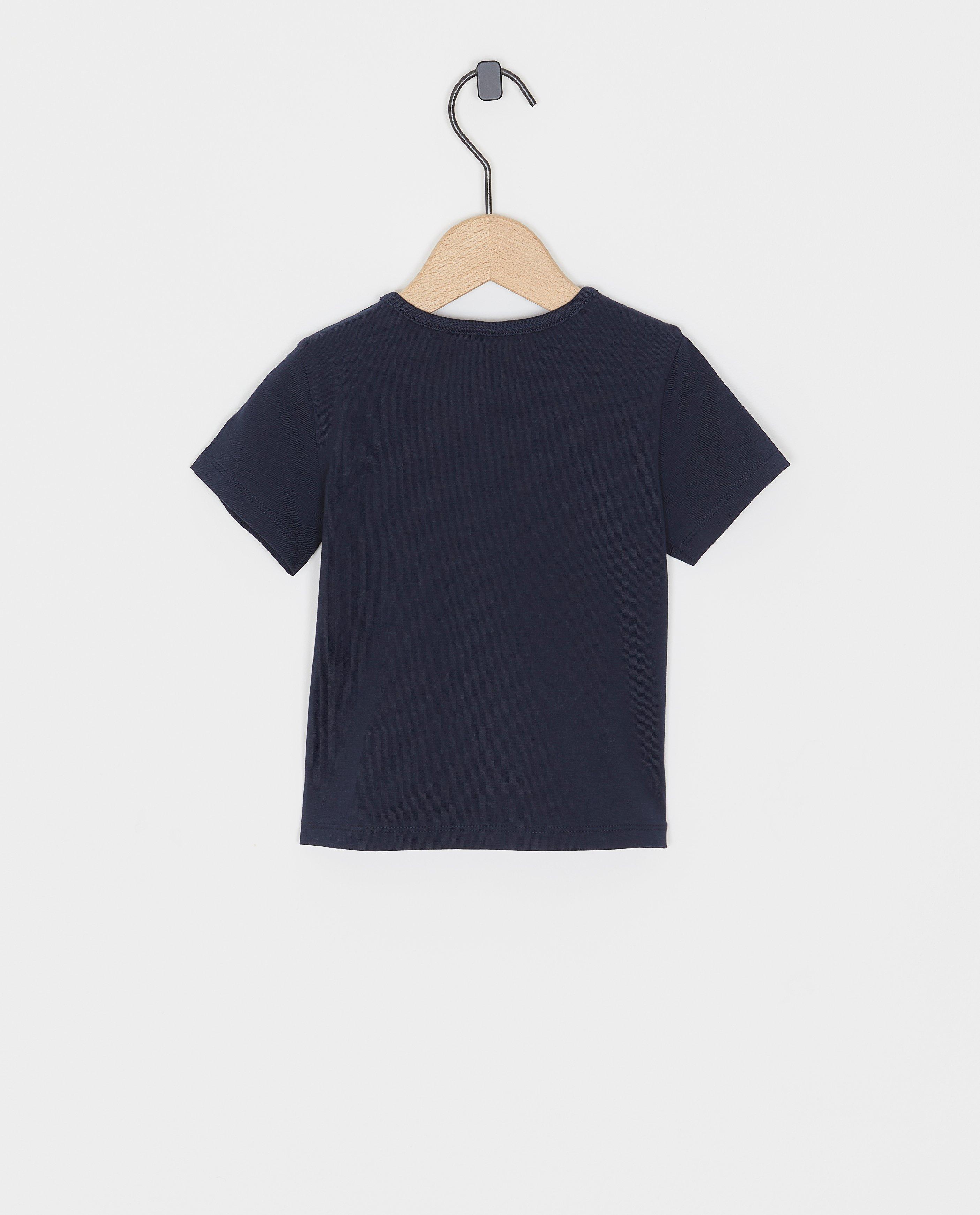 Tricou Cuddles and Smiles cu inscripție albastru închis