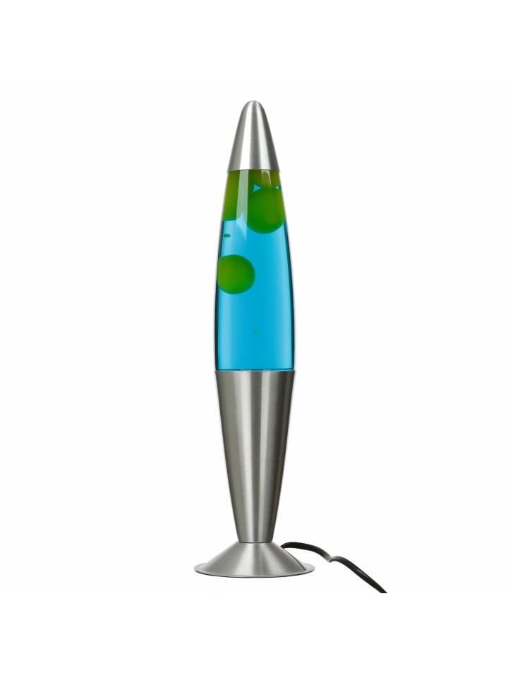 Licht-Erlebnisse Lavalampe EEK G in Silber Gelb Blau günstig kaufen onesize