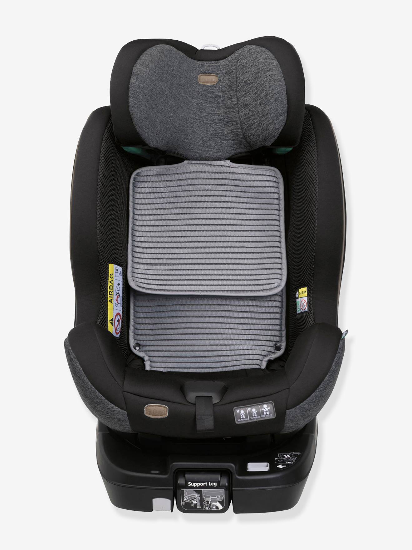 Chicco Kindersitz Seat3Fit i-Size Air Melange CHICCO, 40-125 cm, Gr. 0+/1/2 - graublau