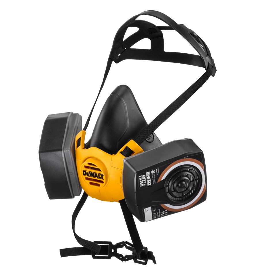 „DeWalt“ priedai DXIR1HMMA2P3 lengva puskaukė su A2P3 filtrais – M dydis