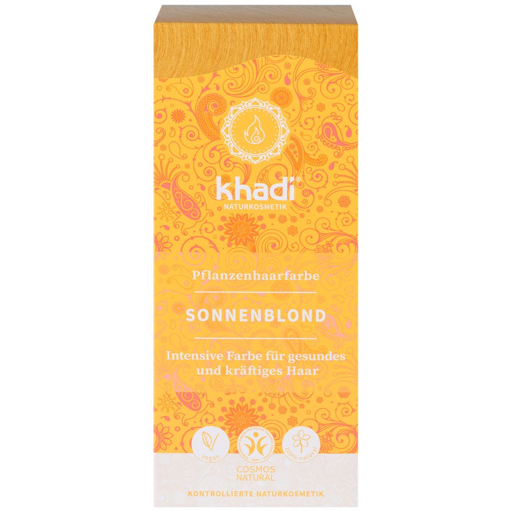 Khadi Pflanzenhaarfarbe Sonnenblond 100 g