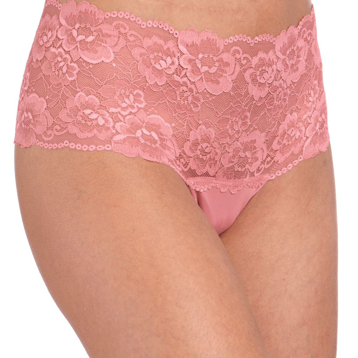 Damen String mit floraler Spitze