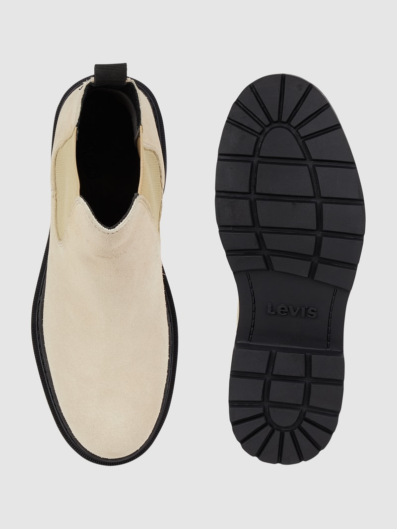 Chelsea Boots aus Leder Modell 'Trooper' in beige
