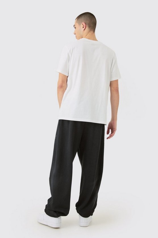 Oversize T-Shirt mit lizenziertem Dc Batman Logo Print