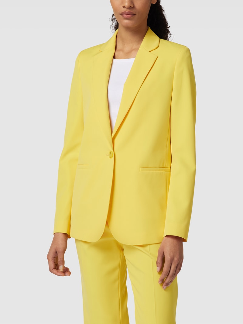 Blazer mit Reverskragen in gelb