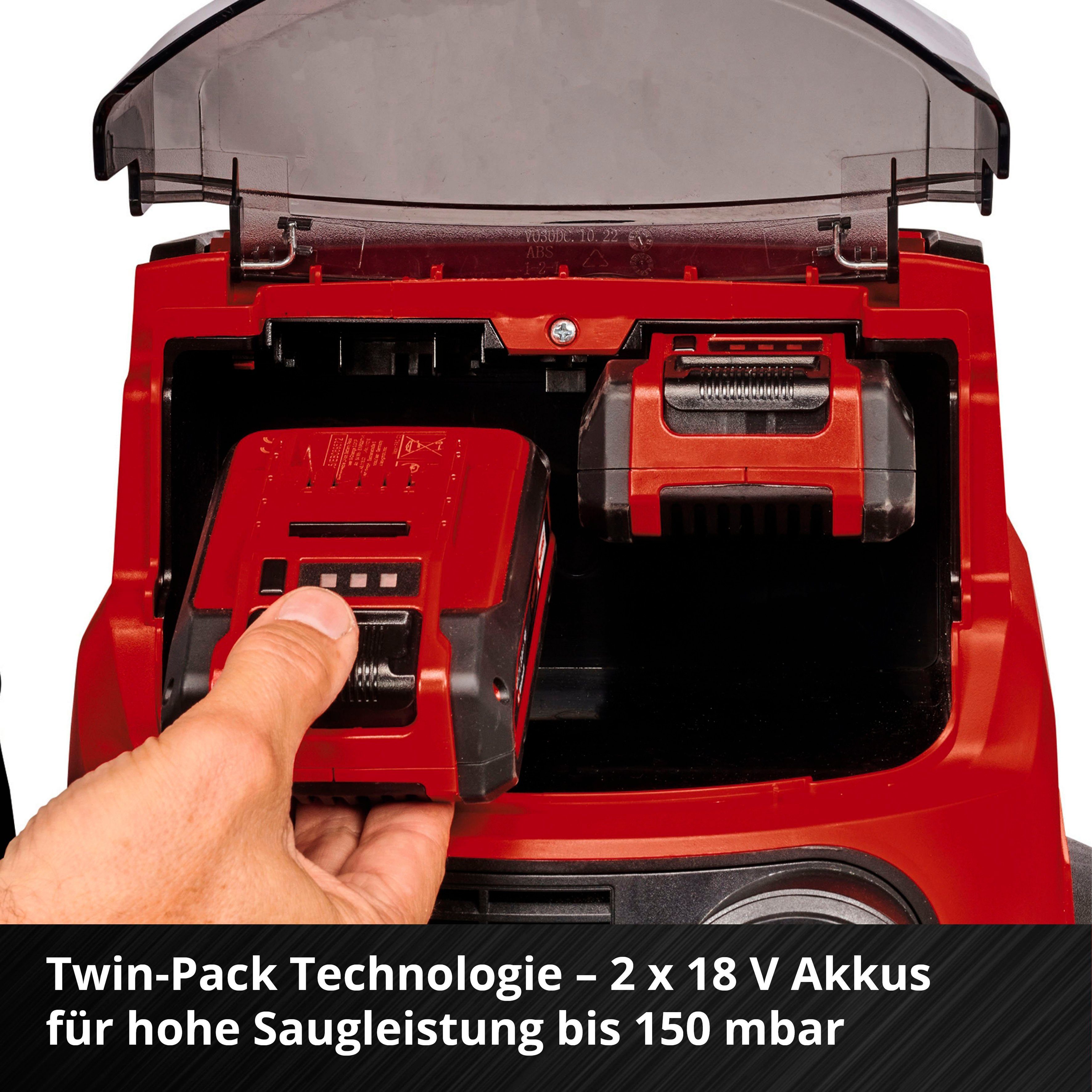 Einhell Nass-Trocken-Akkusauger TP-VC 36/30 S Auto-Solo, mit Beutel, ohne Akku