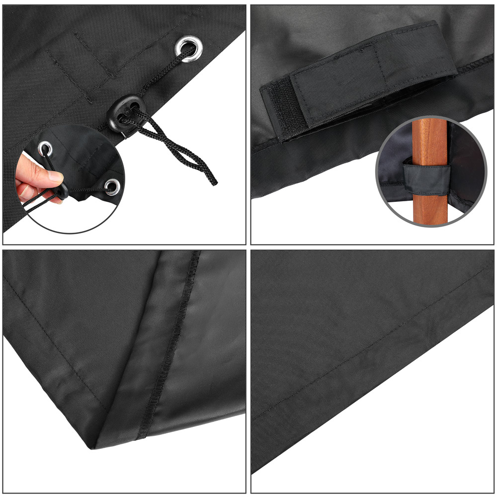 Casaria Kingsleeve® Abdeckung Vanamo Anthrazit 242x162x100cm