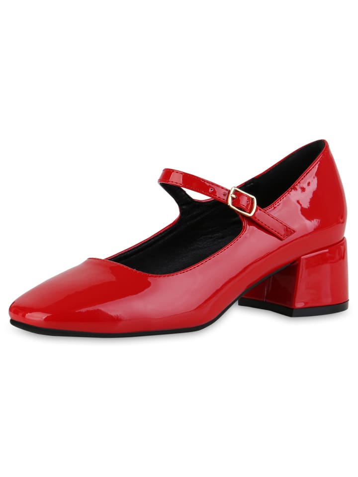 VAN HILL Mary Janes Madison in Rot Lack günstig kaufen
