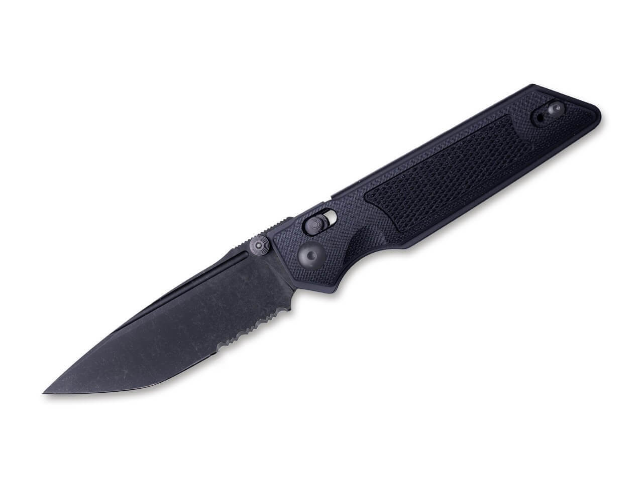 Sacra TAC Serrated G10 Black