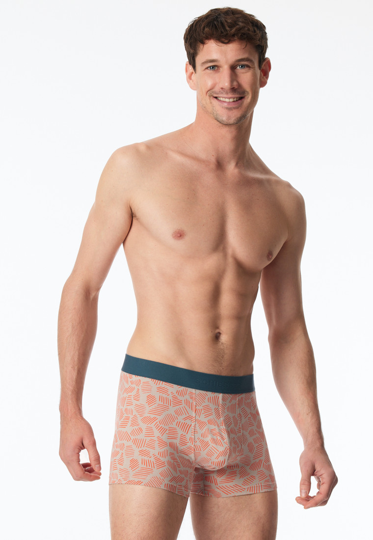 Shorts 3er-Pack Organic Cotton Webgummibund uni/gemustert mehrfarbig - 95/5