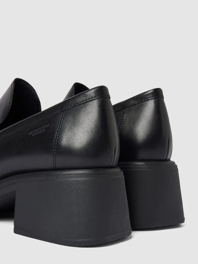 Loafer aus echtem Leder Modell 'DORAH' in schwarz