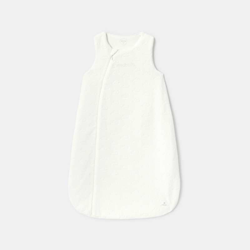 Gigoteuse en velours dévoré blanc naissance Absorba
