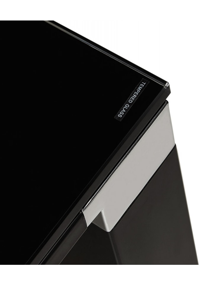 KADIMA DESIGN Eckschreibtisch Schwarz Metall Glas | Modernes Design in Schwarz günstig kaufen