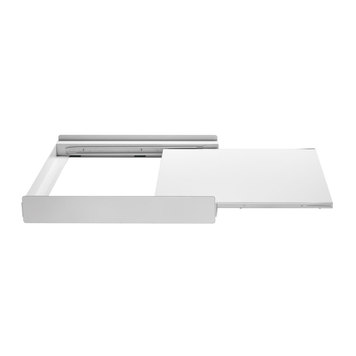 Maclean Waschmaschinenumbauschrank MC-890 Verbindungsrahmen Belastbarkeit: max. 60 kg, Abmessungen: 606x538x80mm, Ablagedicke: 16 mm, Material: Aluminium (Verbindungsrahmen) /Holz (Ablage), Farbe: Weiß