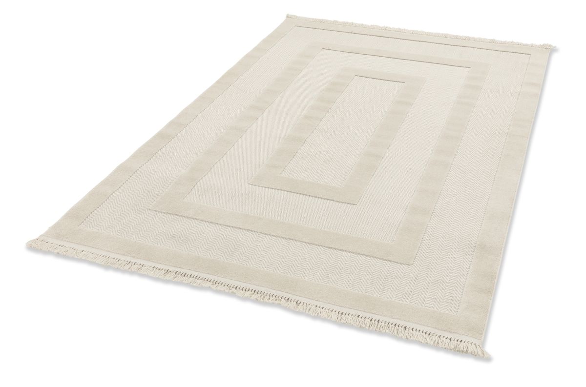 Schöner Wohnen Webteppich Summer Bordüre creme 80x150