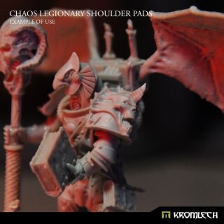 Chaos Legionary Shoulder Pads: Demon Visage (10)