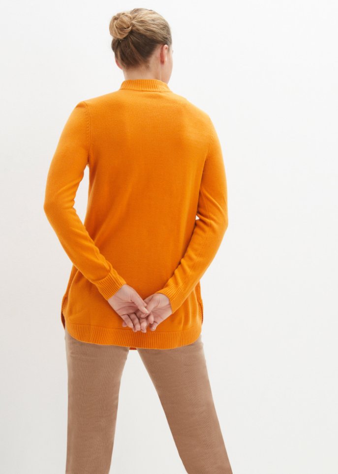 Feinstrickpullover mit Stehkragen