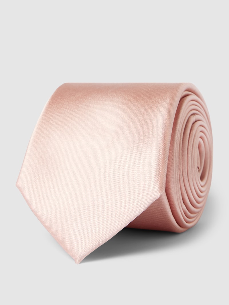 Krawatte aus Seide mit dezentem Schimmer (6,5 cm) in rosa