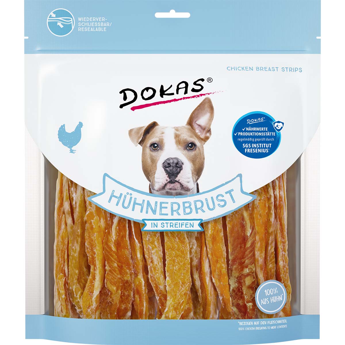 Dokas Hundesnack Hühnerbrust in Streifen kaufen bei ZooRoyal