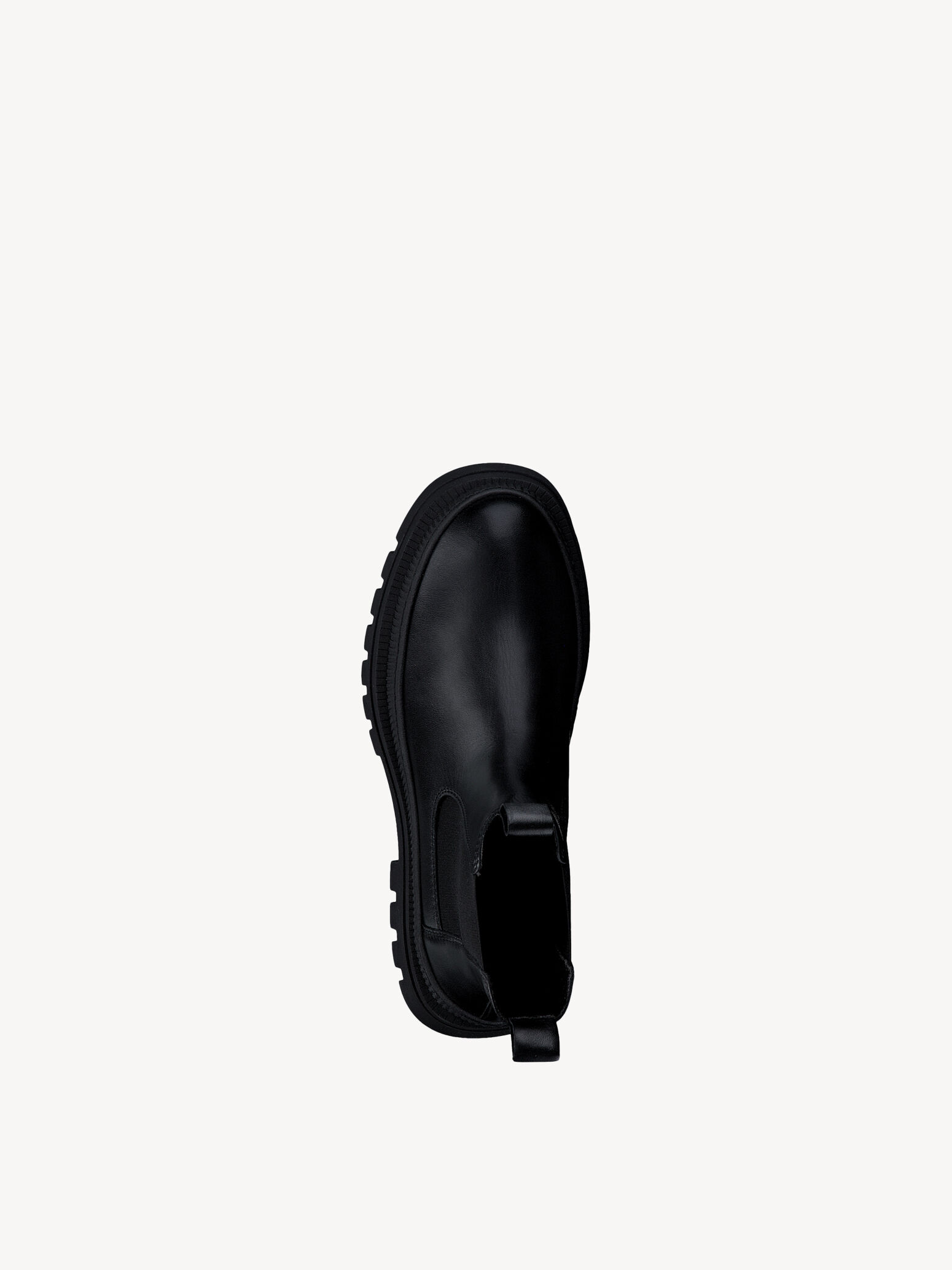 Bottine Chelsea en cuir - noir
