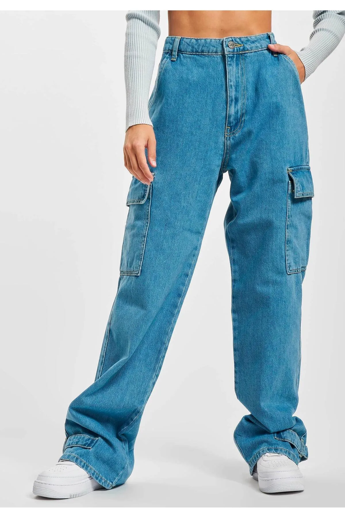 DEF  Damen DEF Cargohose Denim