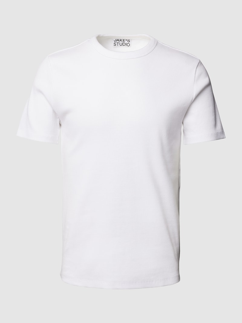 T-Shirt mit Rundhalsausschnitt in weiß