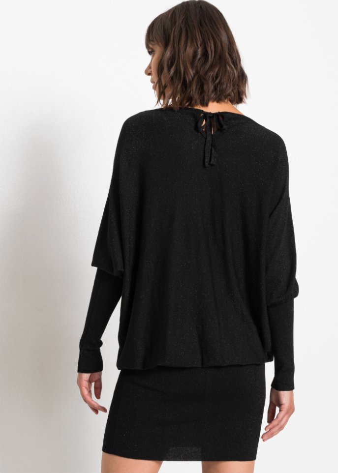 Strickkleid mit Glitzer
