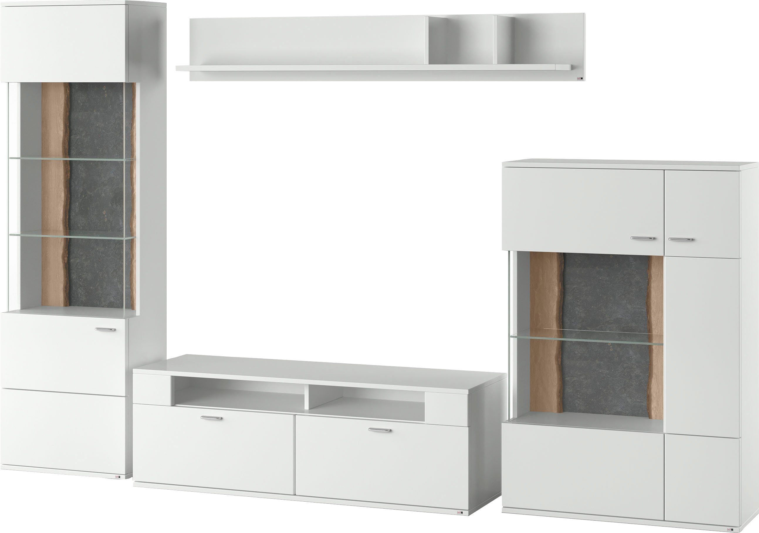 set one by Musterring Wohnwand TACOMA, (Set, 4-St), Typ 02, mit Wandboard