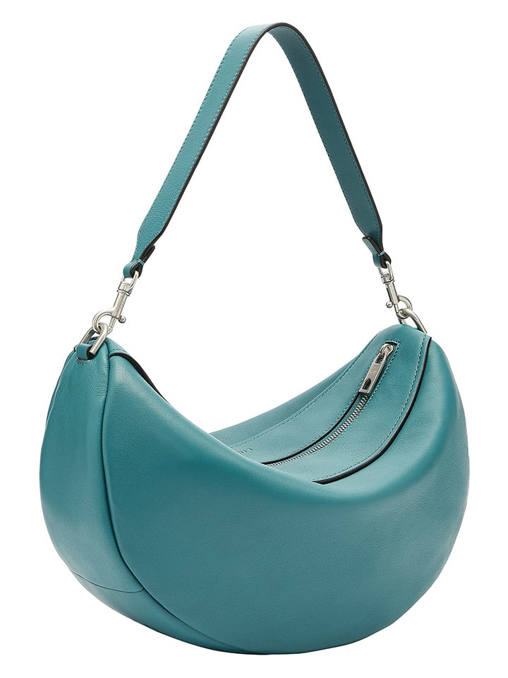 LIEBESKIND BERLIN Leder-Schultertasche in Türkis - (B)37,5 x (H)24,5 x (T)13 cm günstig kaufen onesize