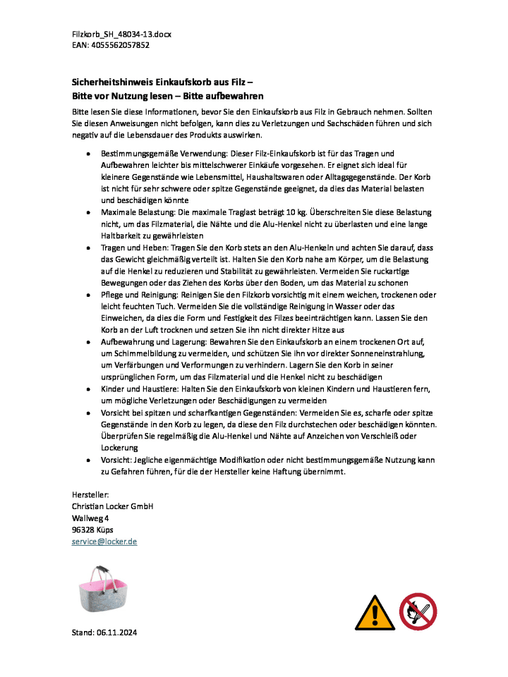 kobolo Einkaufskorb KLAPPROSE36 in Rosa günstig kaufen onesize