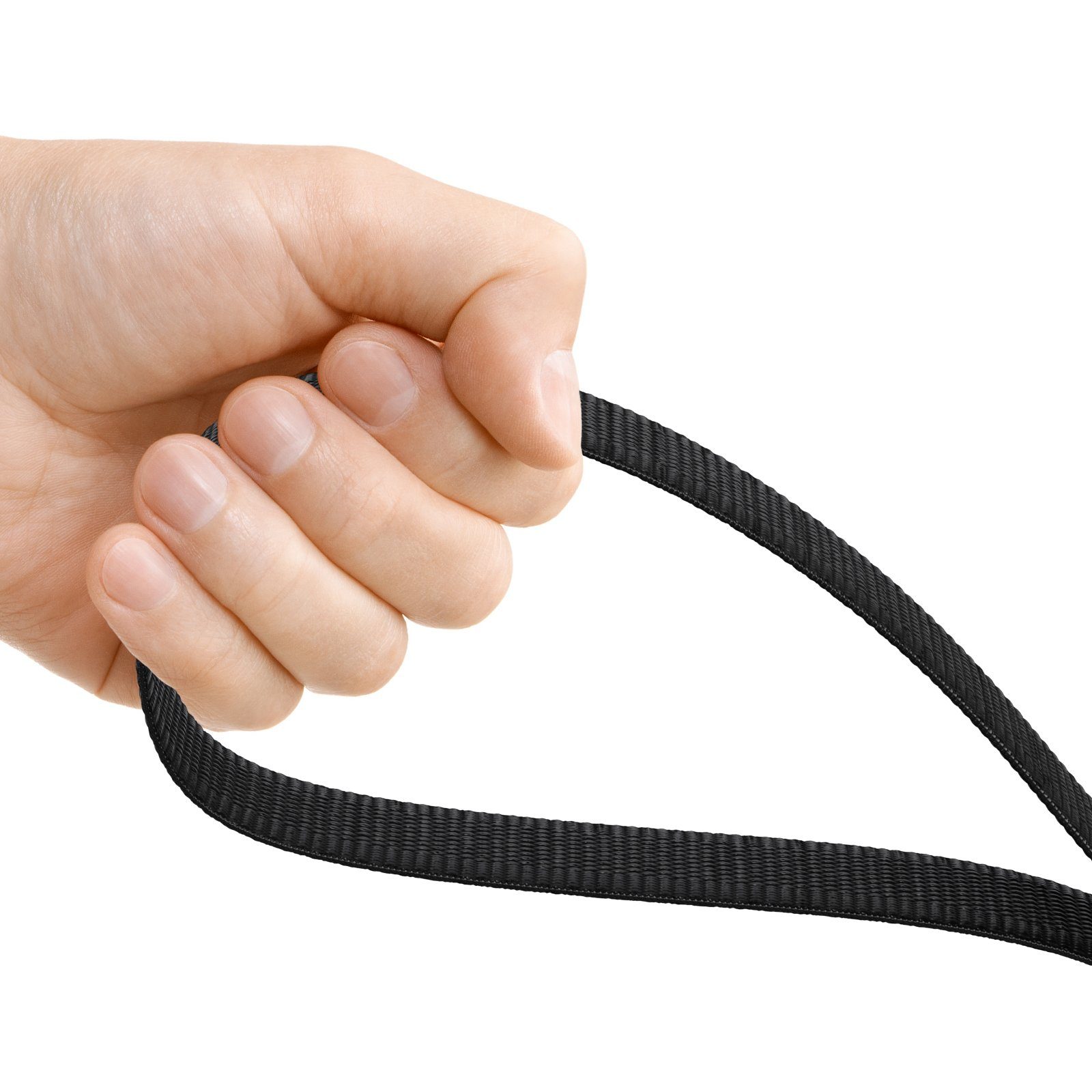 Wellgro Hundeleine Schleppleine für Hunde mit Handschlaufe Metallkarabiner