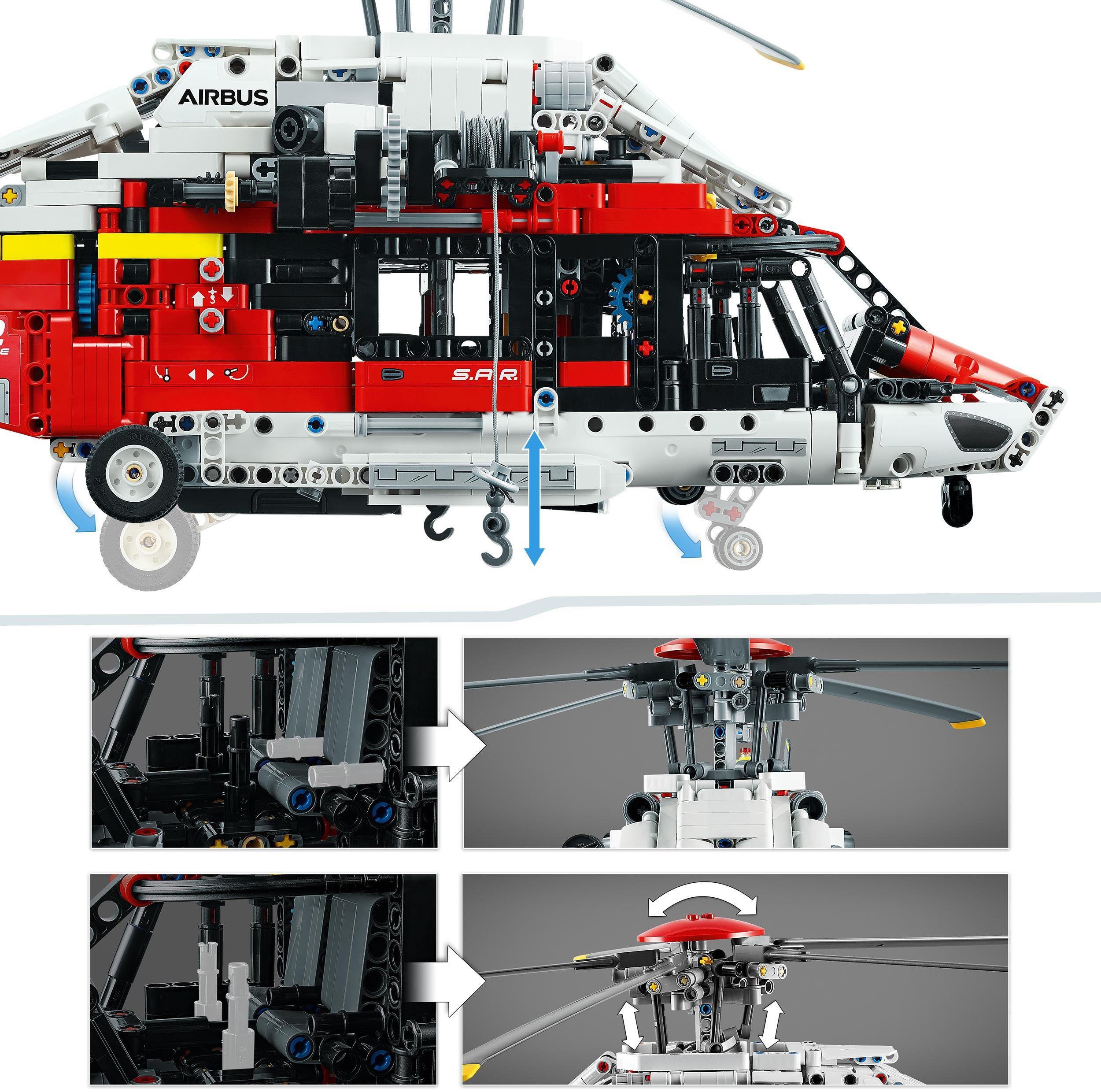 LEGO® Konstruktionsspielsteine Airbus H175 Rettungshubschrauber (42145), LEGO® Technic, (2001 St)