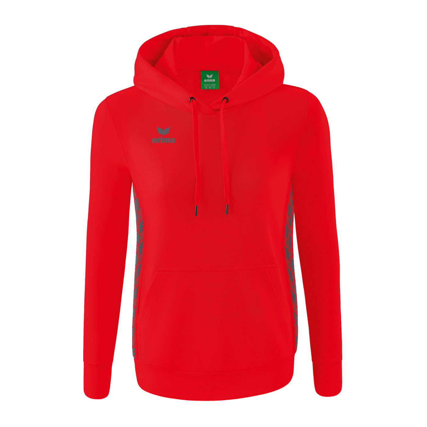Erima Team Essential Hoody Damen Rot Grau
