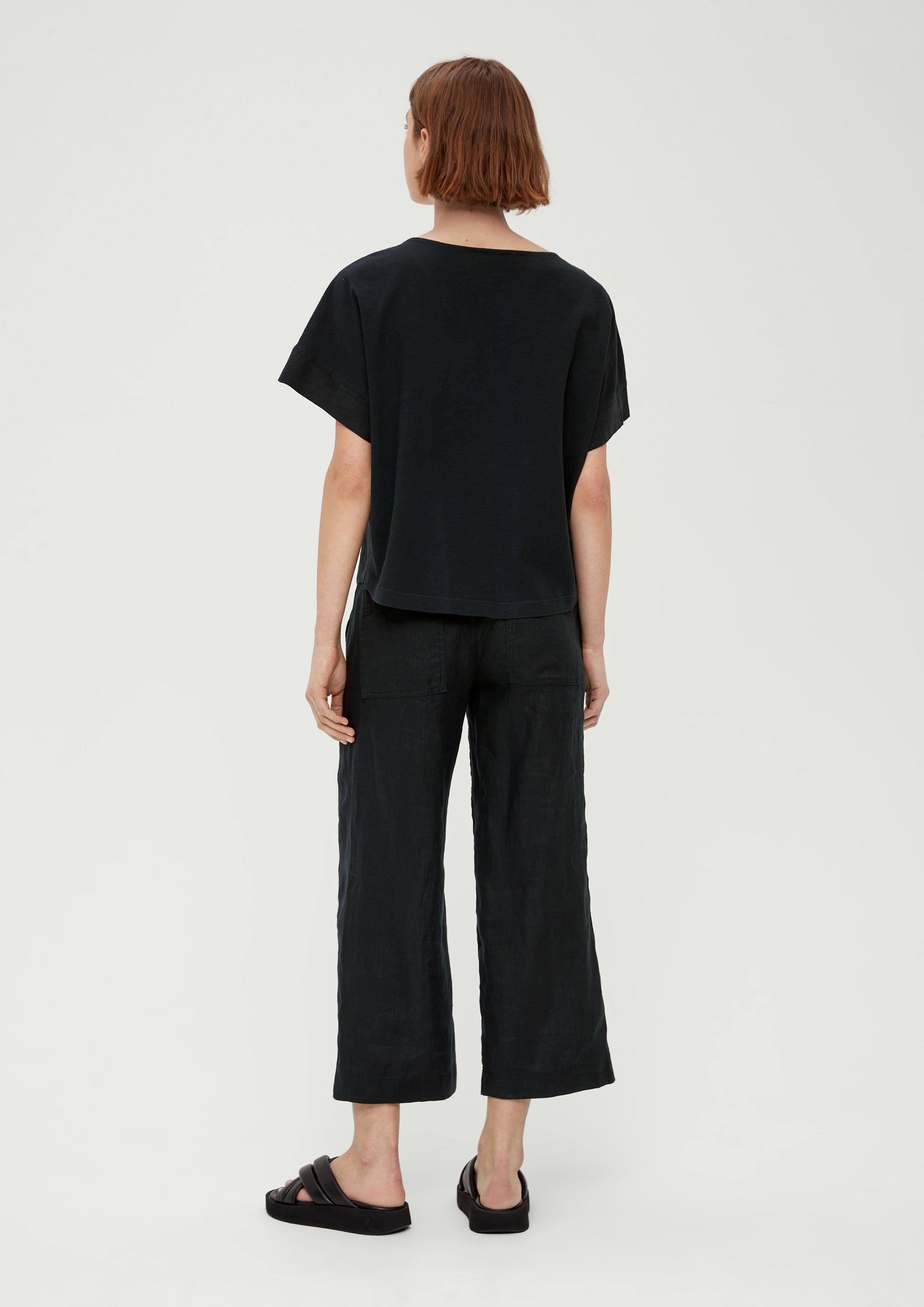 Blusenshirt mit Leinen-Front  2132145-9999