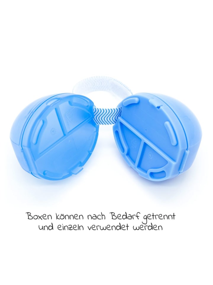 MiaMia Schnullerbox Duo - Blau in blau günstig kaufen onesize