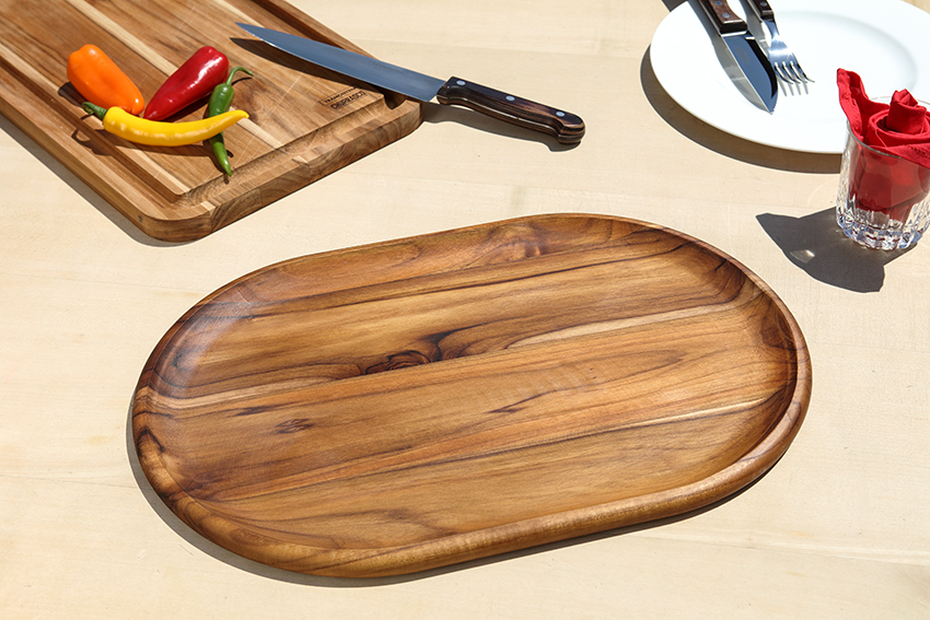 Tramontina Servierplatte, Teak,47,5 x 31,5 x 1,7 cm