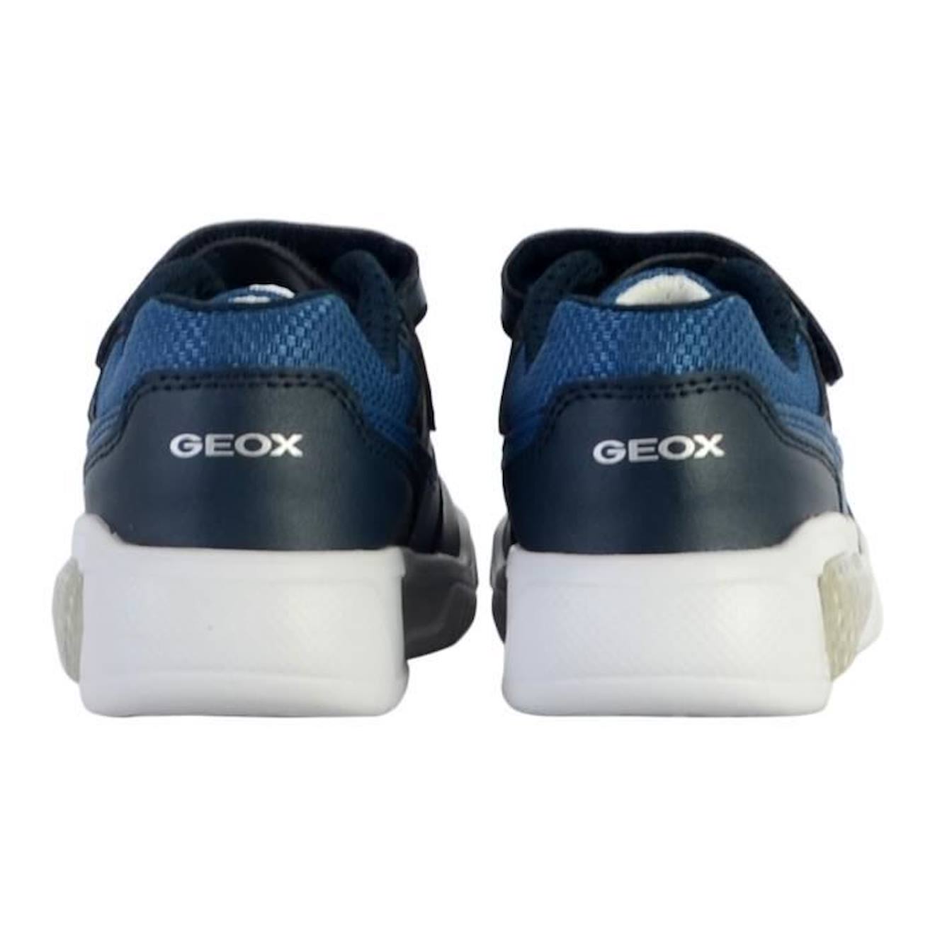 Basket à Scratch Enfant Geox Illuminus bleu