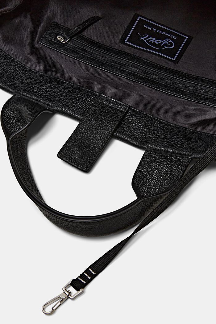 Gestreifte Ledertasche