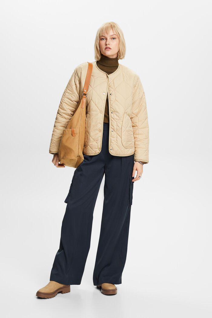 Recycelt: Steppjacke mit Teddyfutter